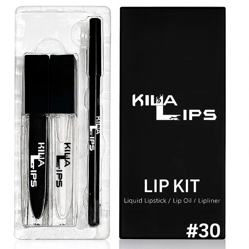 3 in 1 lip kit #30 (INTENSE BLACK)