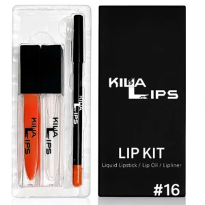 3 in 1 lip kit #16 (VIBRANT ORANGE)
