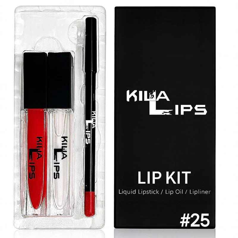 3 in 1 lip kit #25 (TRUE RED)