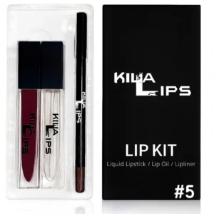 3 in 1 lip kit #5 (DEEP WINE)