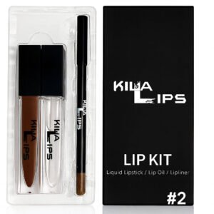3 in 1 lip kit #2 (DARK CHOCOLATE BROWN)