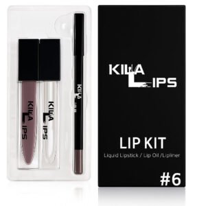 3 in 1 lip kit #6 (DUSTY TAUPE-MAUVE)