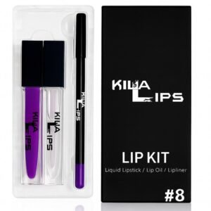 3 in 1 lip kit #8 (TRUE PURPLE)